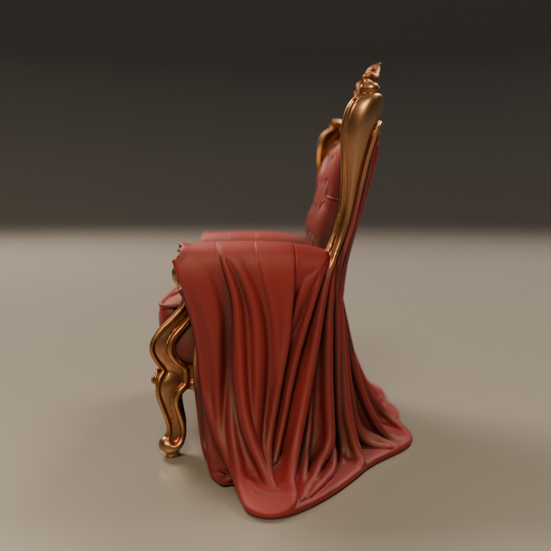 armchair 3D print model_10