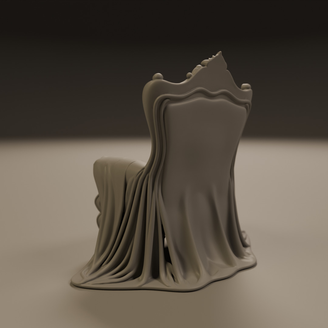 armchair 3D print model_7