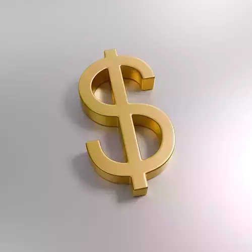 Dollar Currency Symbol 3D model