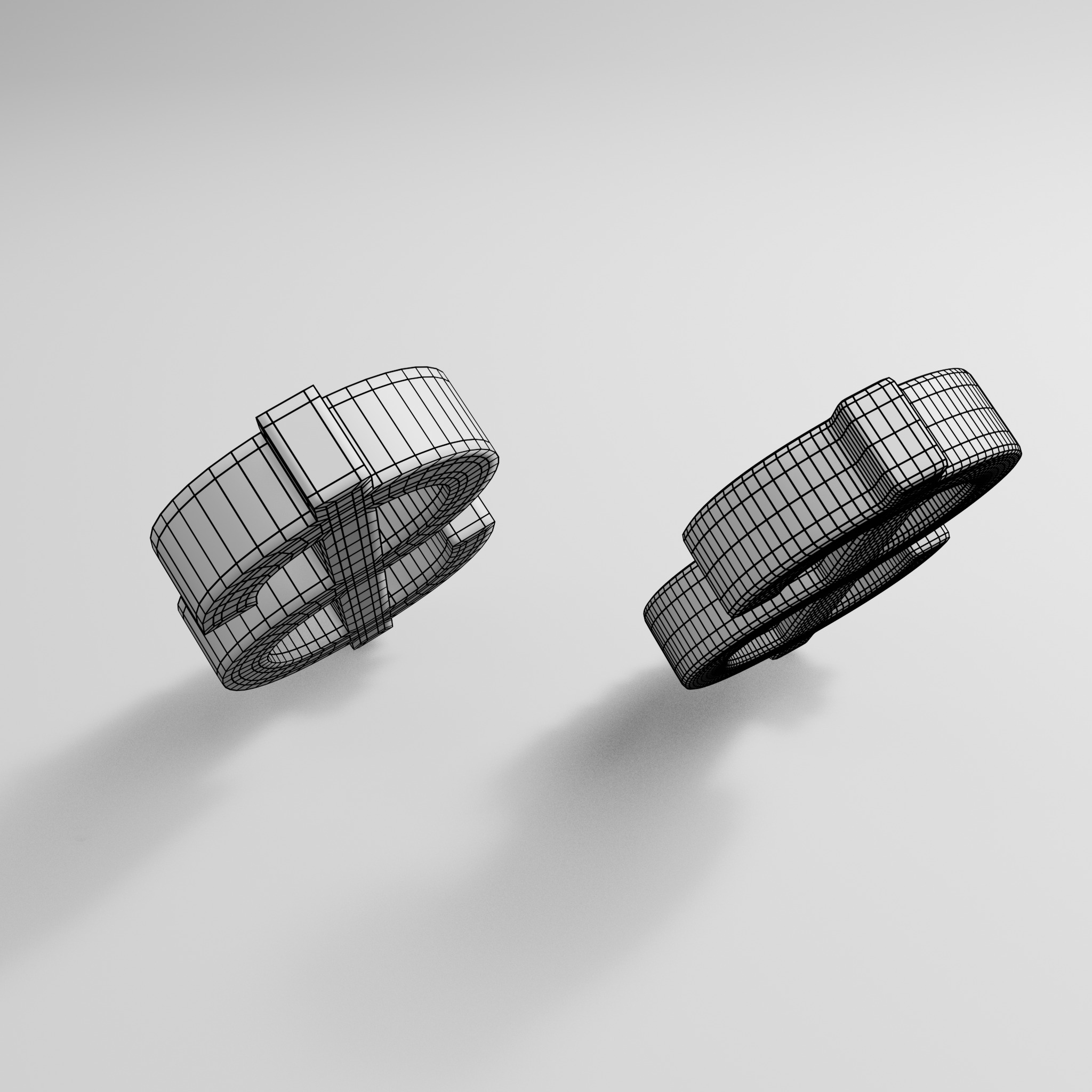 Dollar Currency Symbol 3D model_9