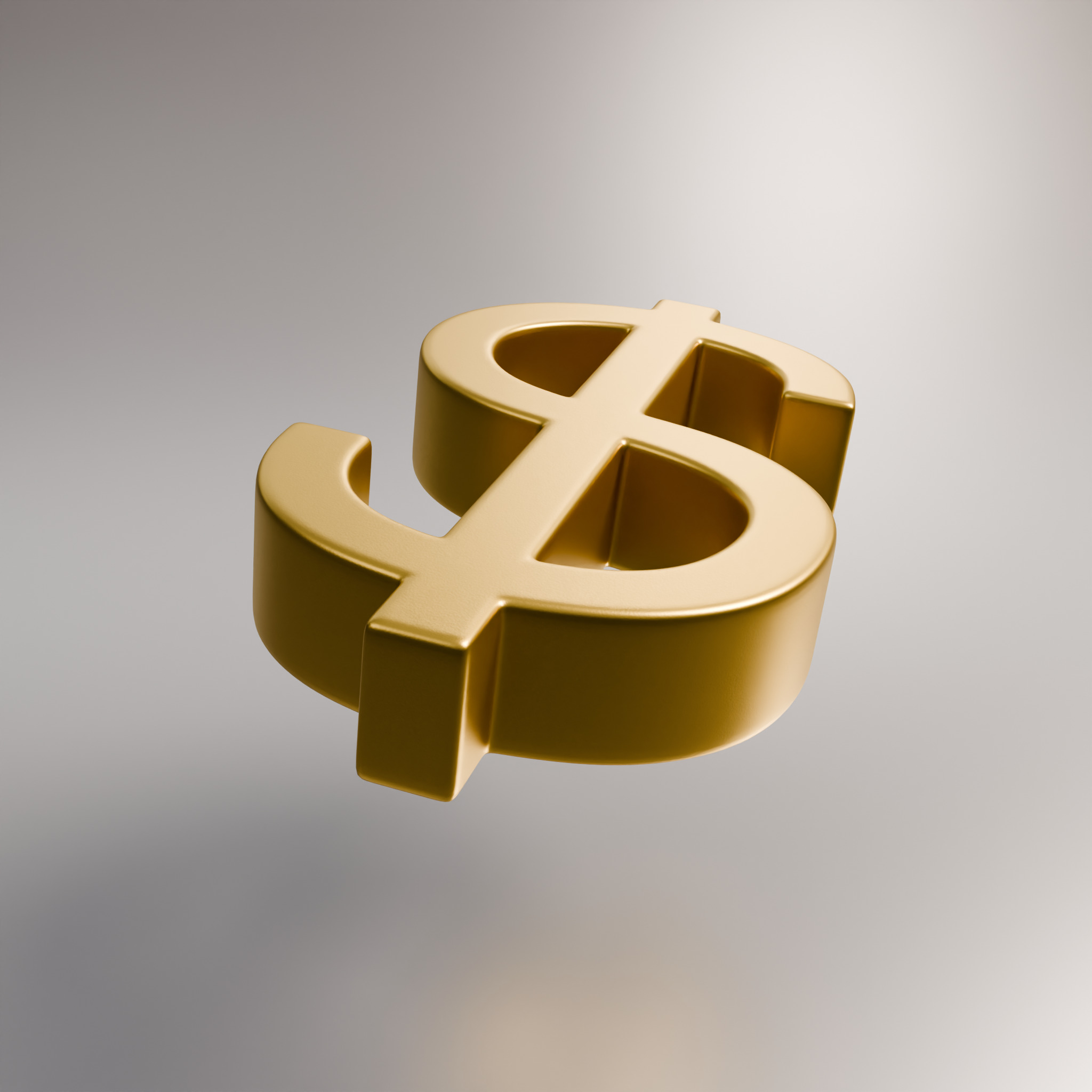 Dollar Currency Symbol 3D model_3