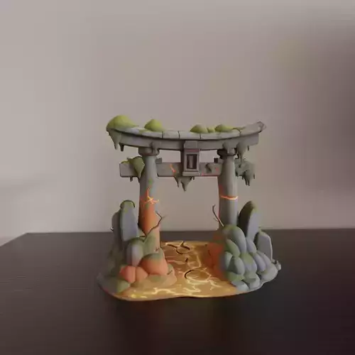 Japanese portal torii 3D print model