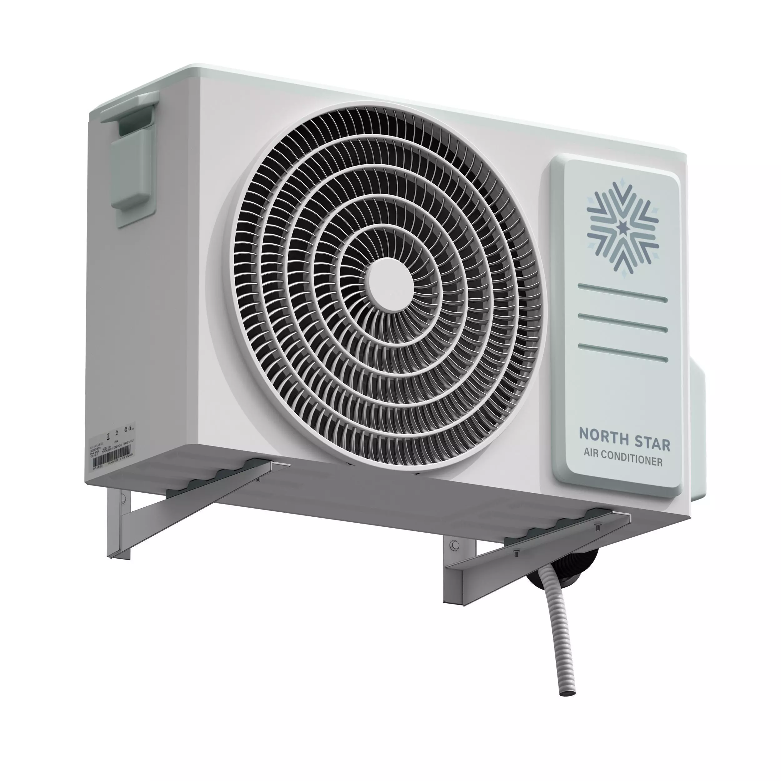 Air conditioner outdoor unit air conditioner 3D model_0