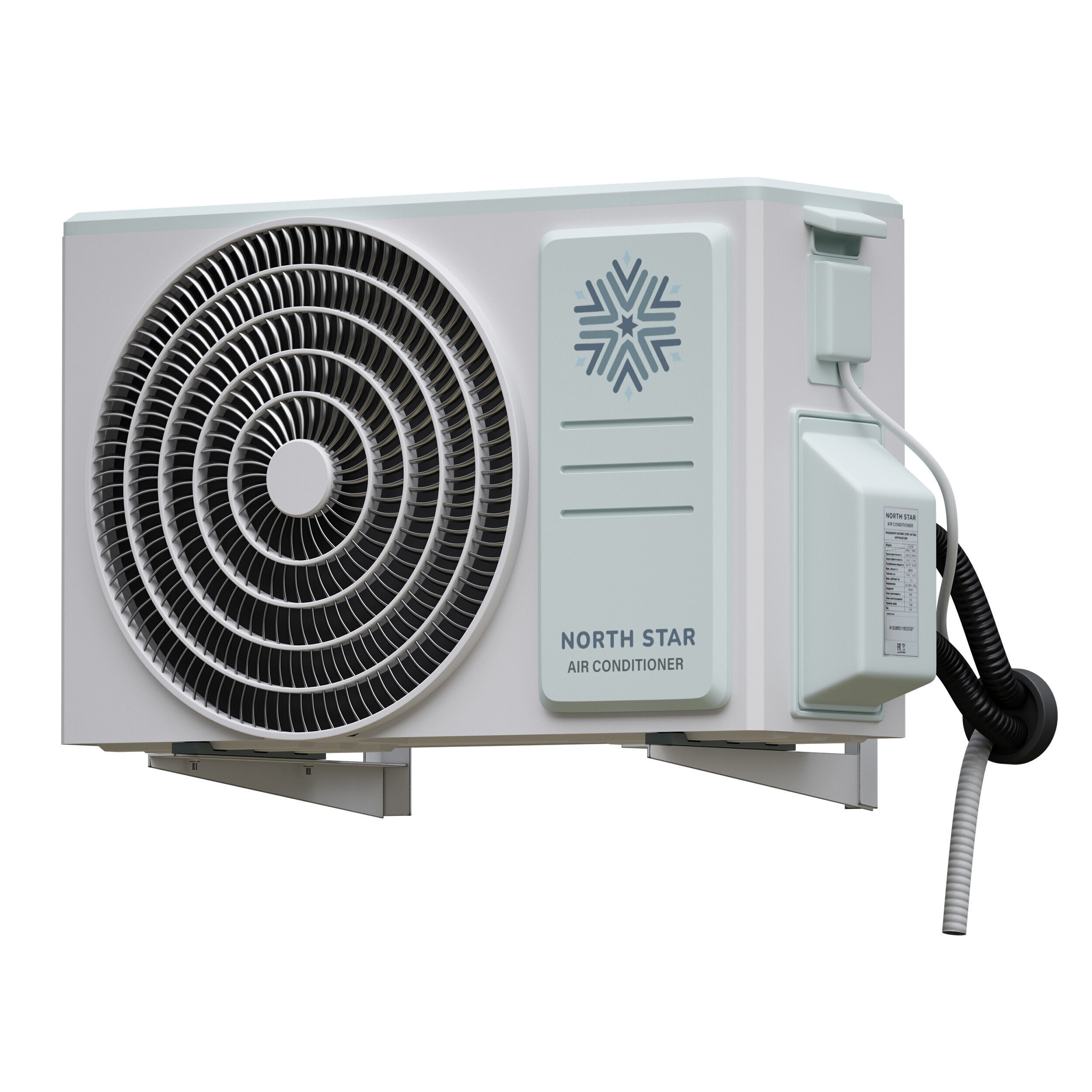 Air conditioner outdoor unit air conditioner 3D model_10