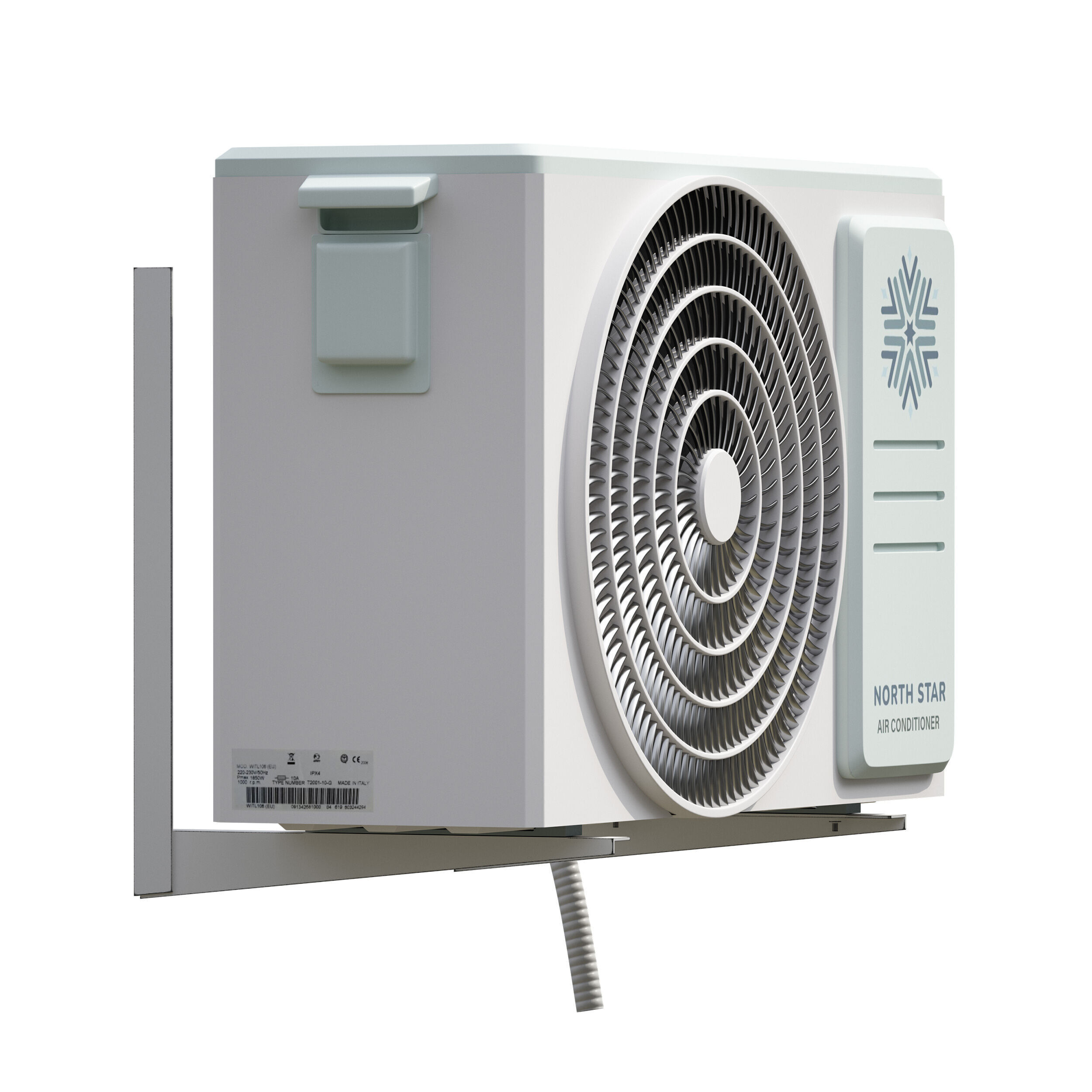 Air conditioner outdoor unit air conditioner 3D model_4