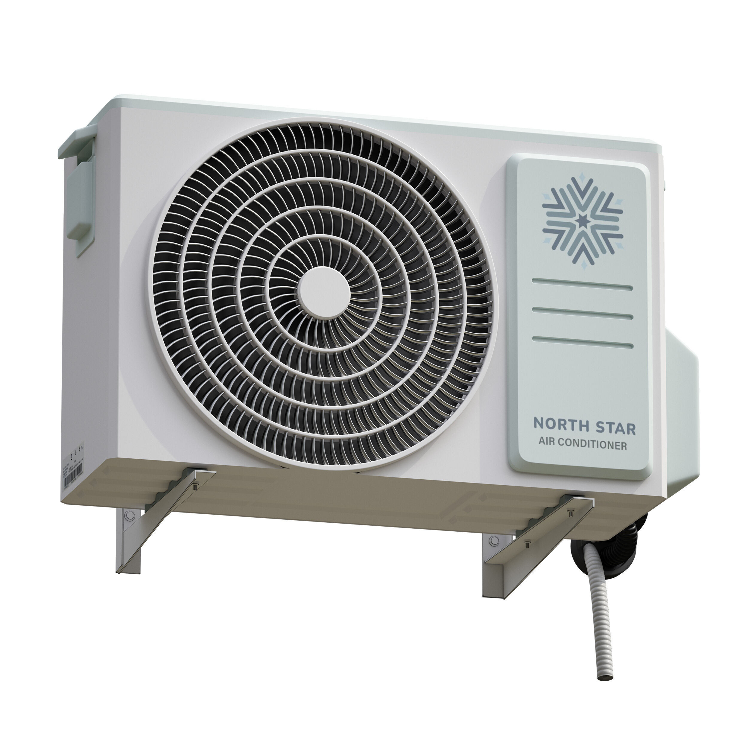 Air conditioner outdoor unit air conditioner 3D model_6