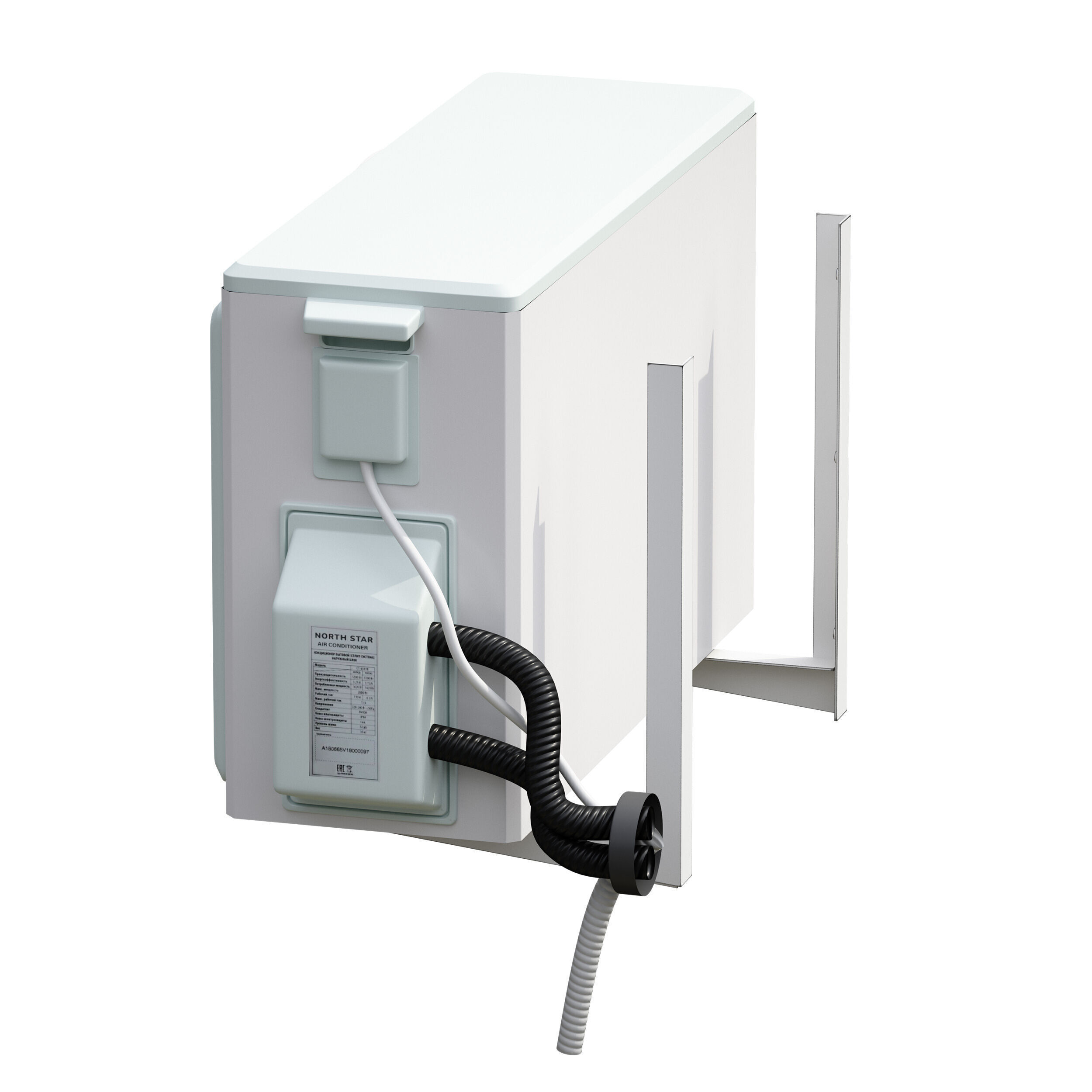 Air conditioner outdoor unit air conditioner 3D model_15