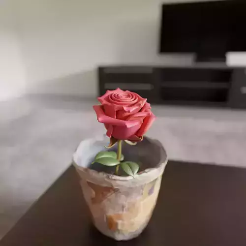 Rose flower 3D print model