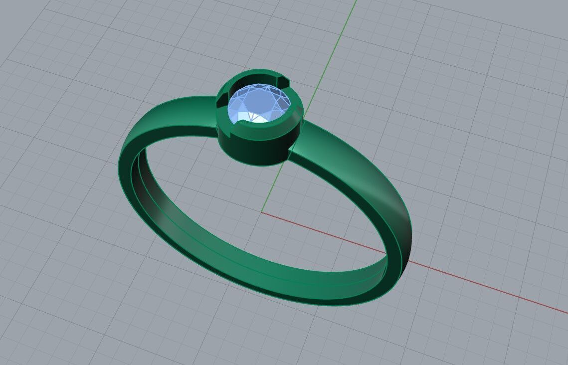 Minimal Ring  Free 3D print model_3