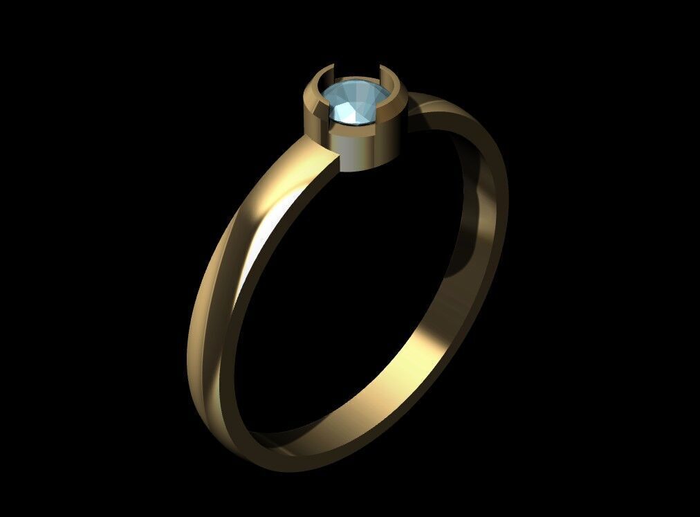Minimal Ring  Free 3D print model_1