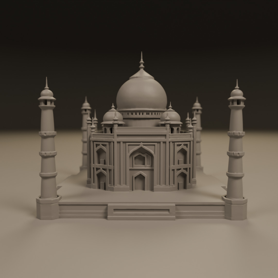 Taj mahal 3D print model_1