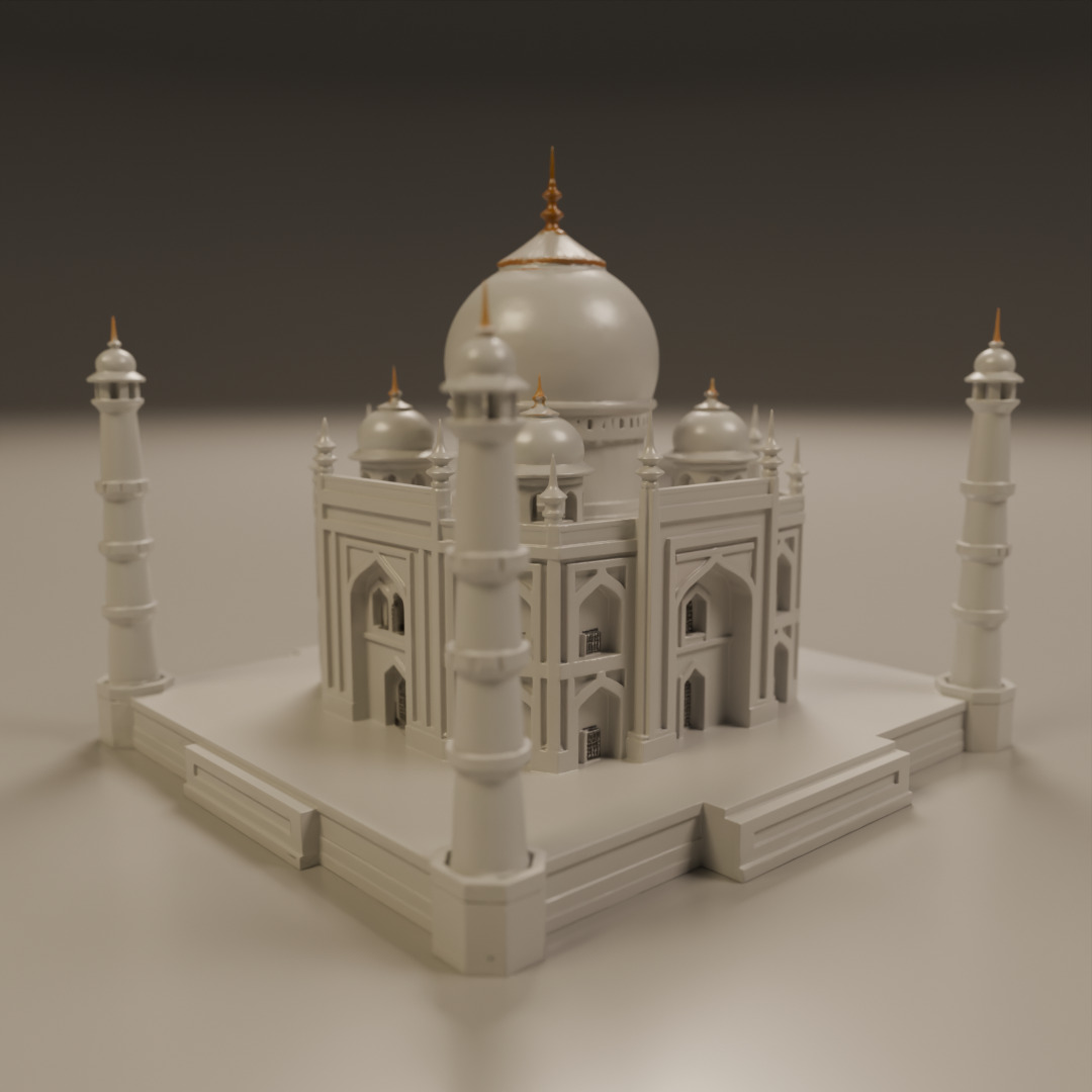 Taj mahal 3D print model_14