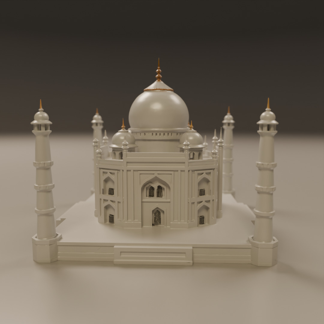 Taj mahal 3D print model_10