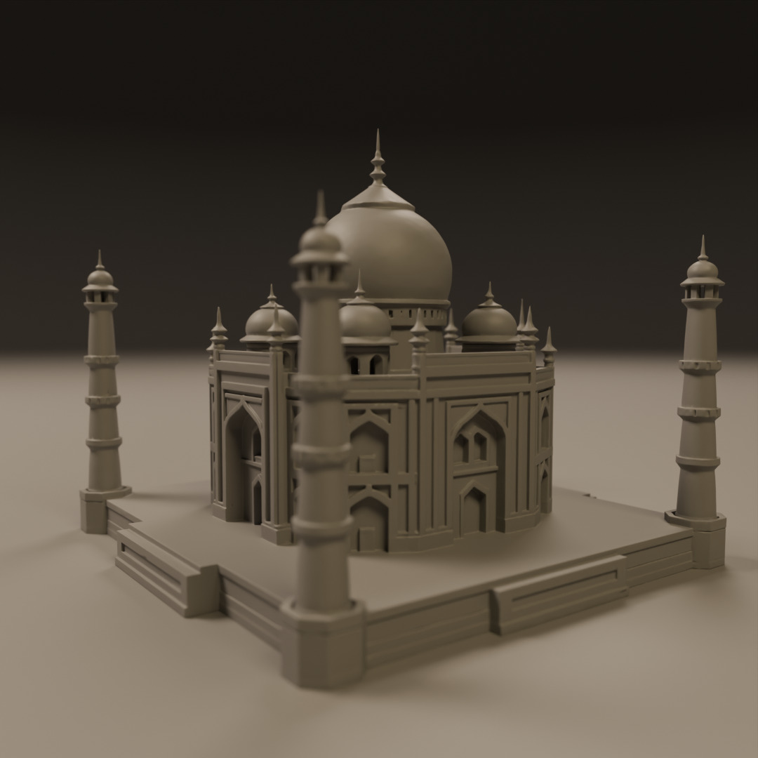 Taj mahal 3D print model_5