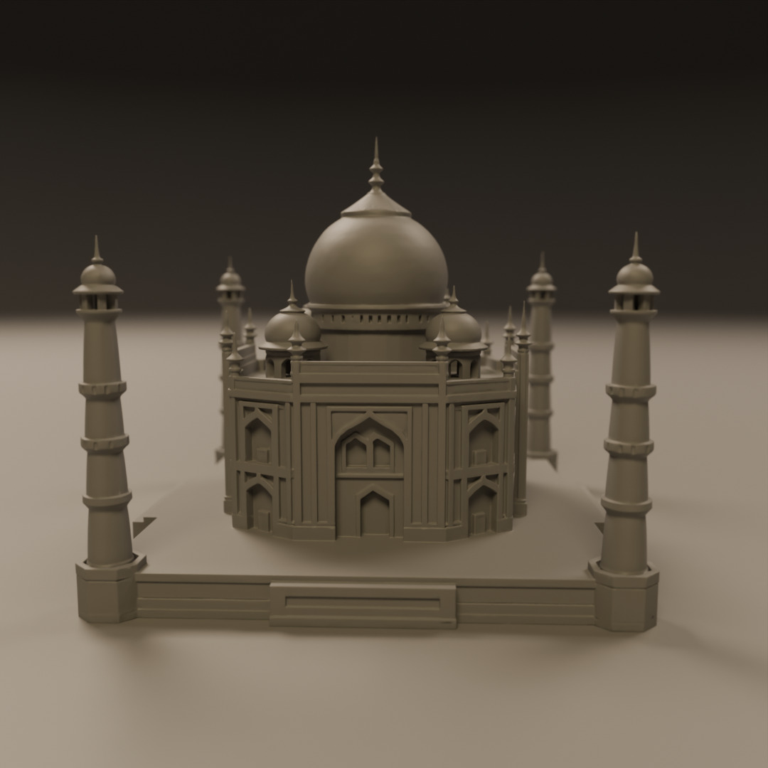 Taj mahal 3D print model_2