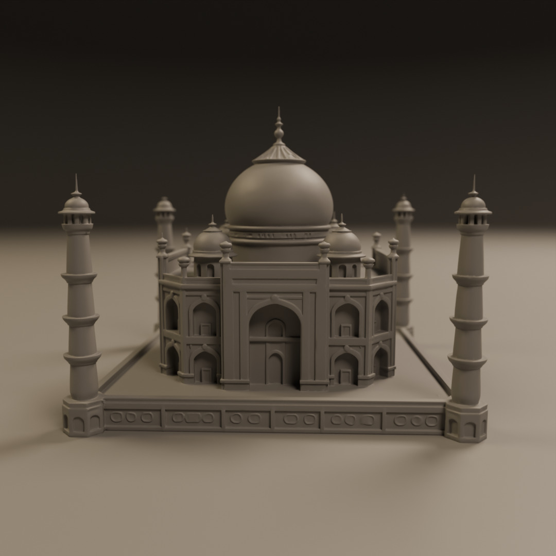 Taj mahal 3D print model_3