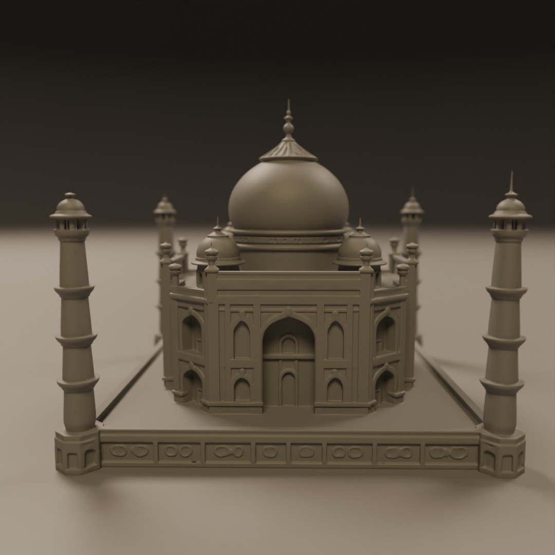 Taj mahal 3D print model_2