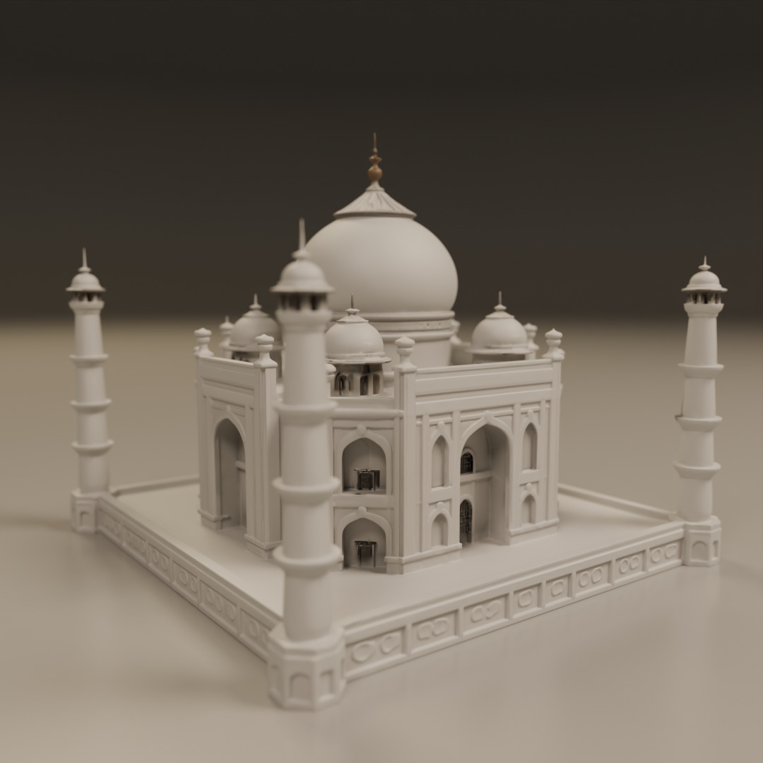 Taj mahal 3D print model_15