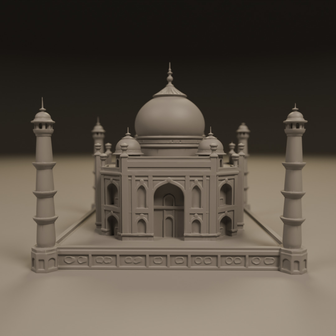 Taj mahal 3D print model_1