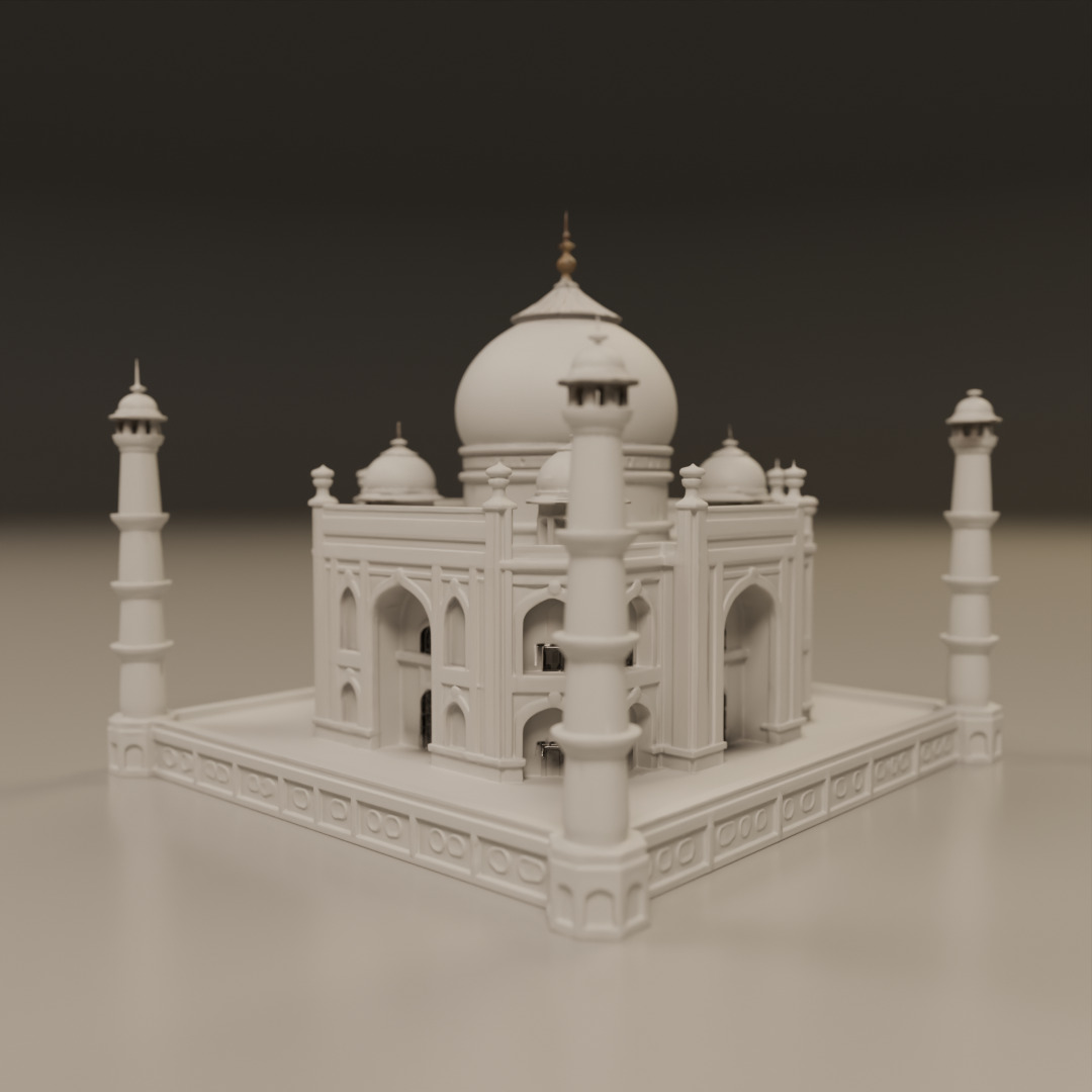 Taj mahal 3D print model_12