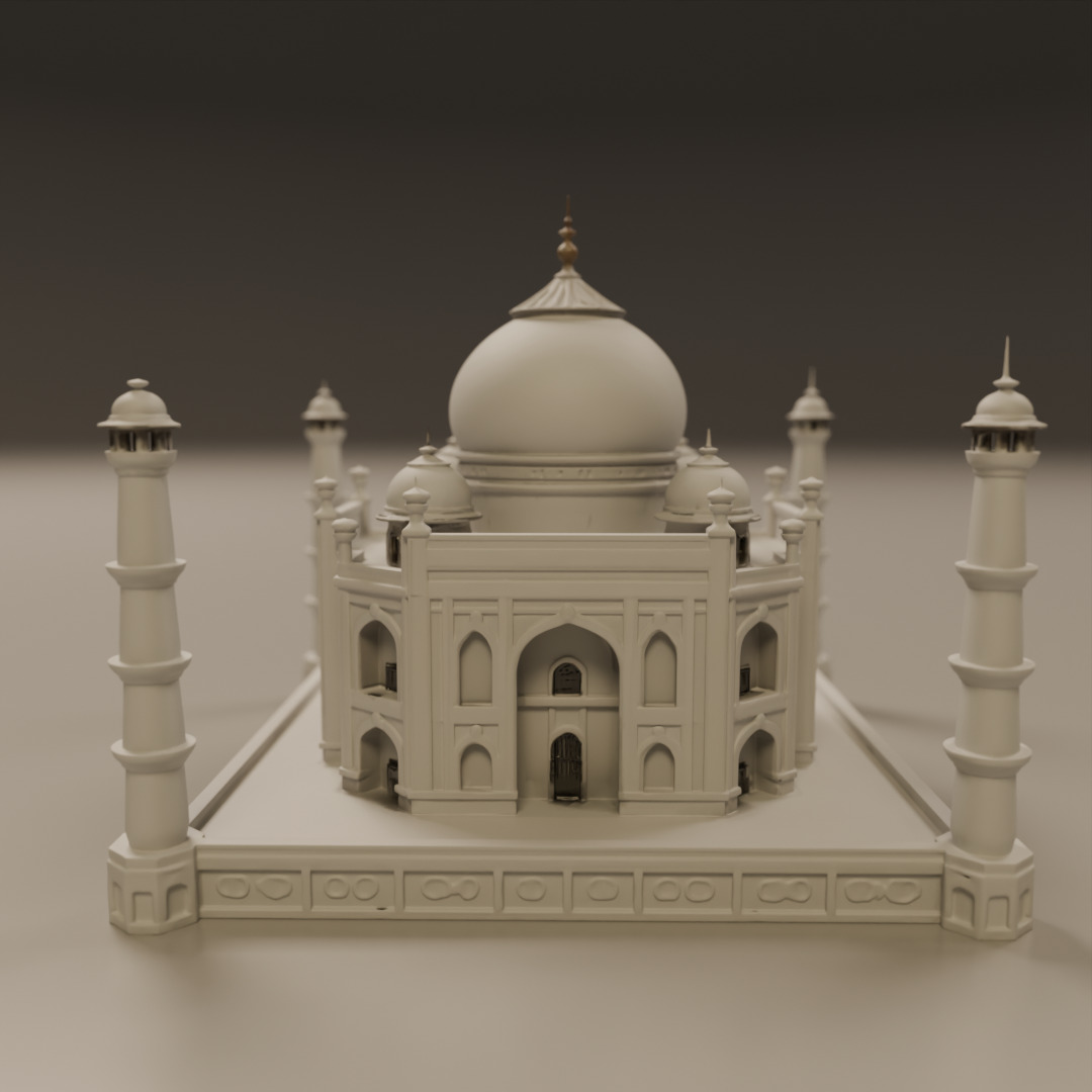 Taj mahal 3D print model_10