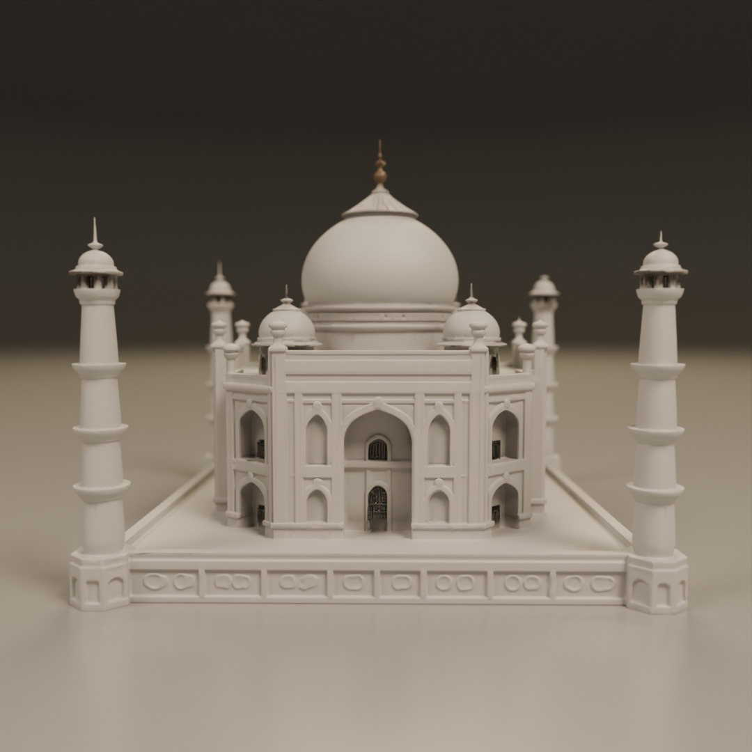 Taj mahal 3D print model_9