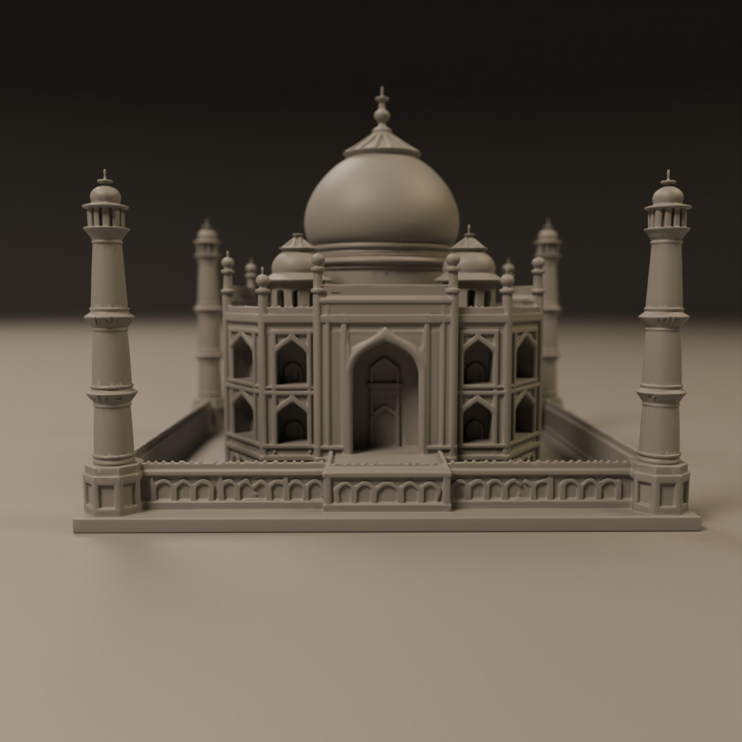 Taj mahal 3D print model_8