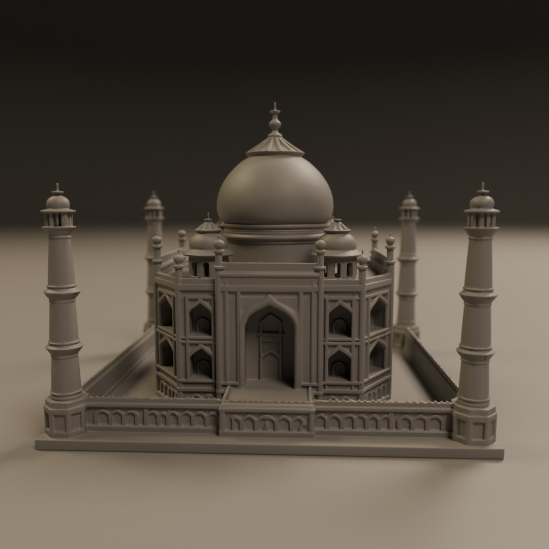 Taj mahal 3D print model_3
