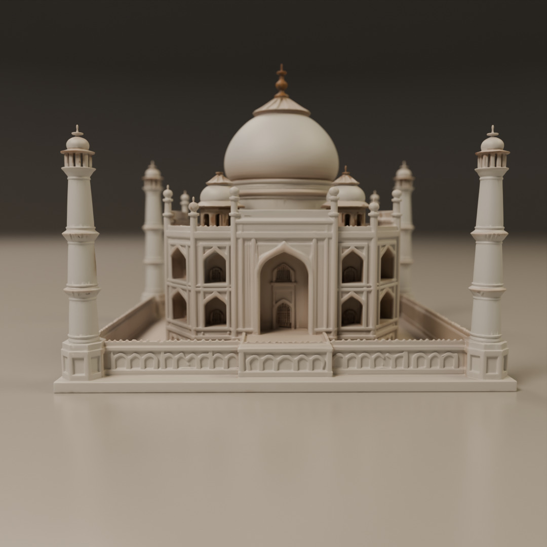 Taj mahal 3D print model_16