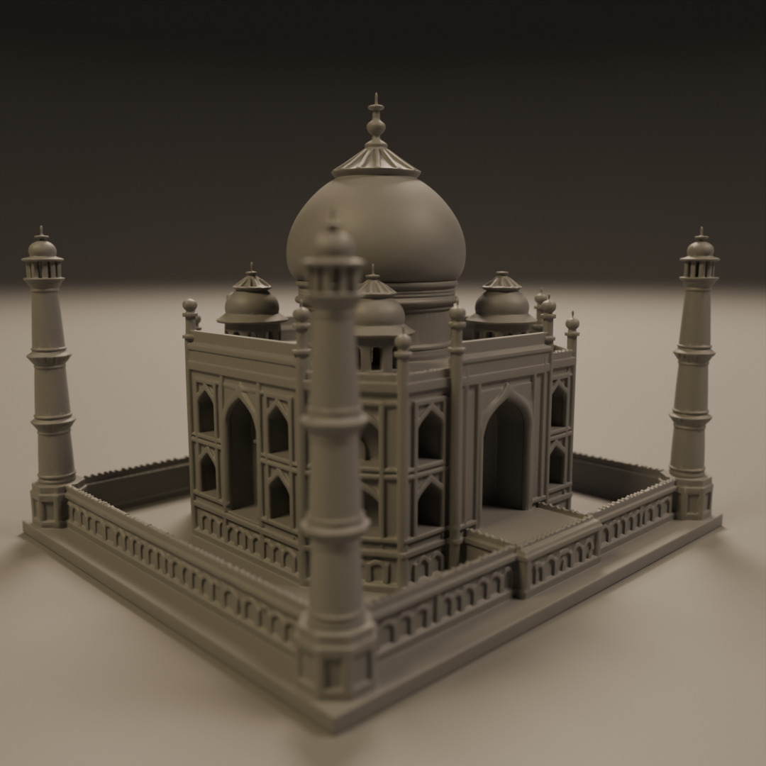 Taj mahal 3D print model_6