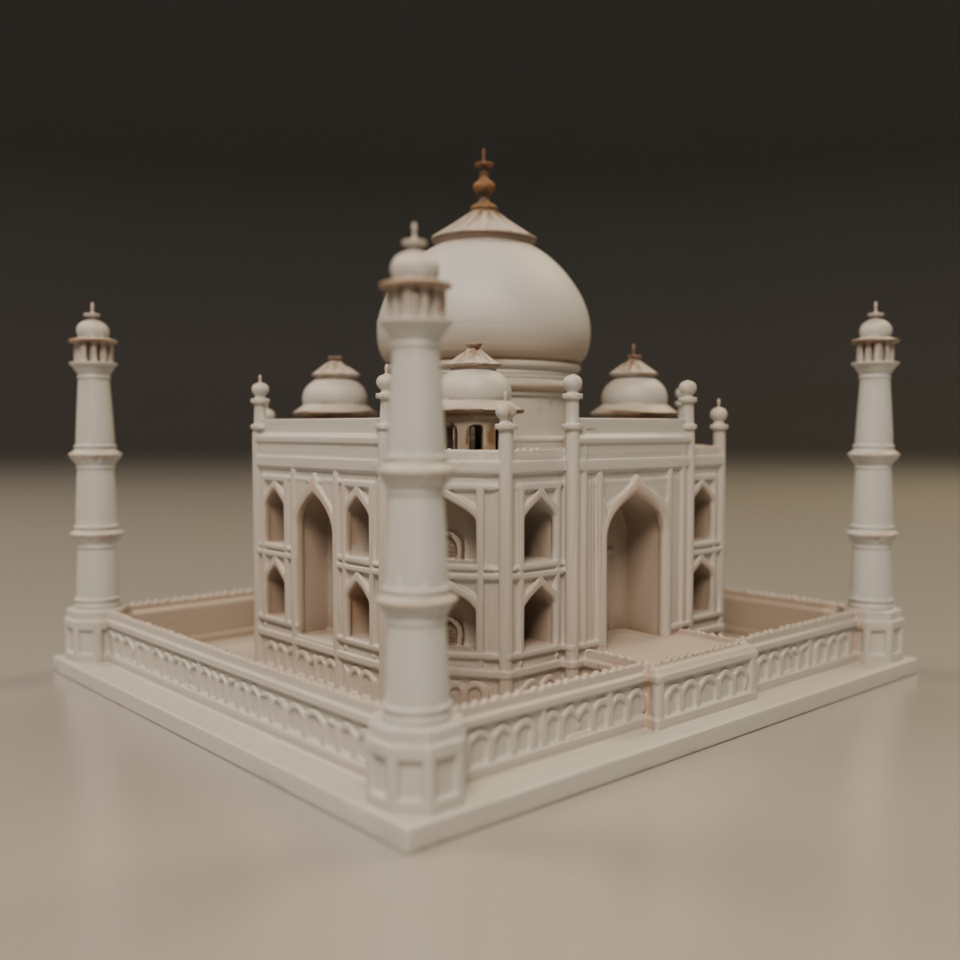 Taj mahal 3D print model_12