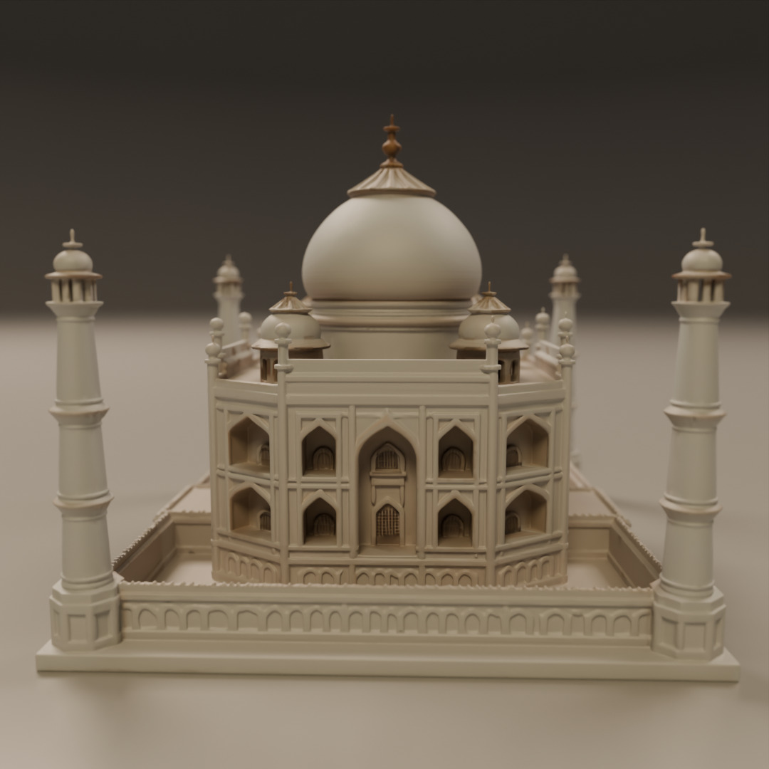 Taj mahal 3D print model_10