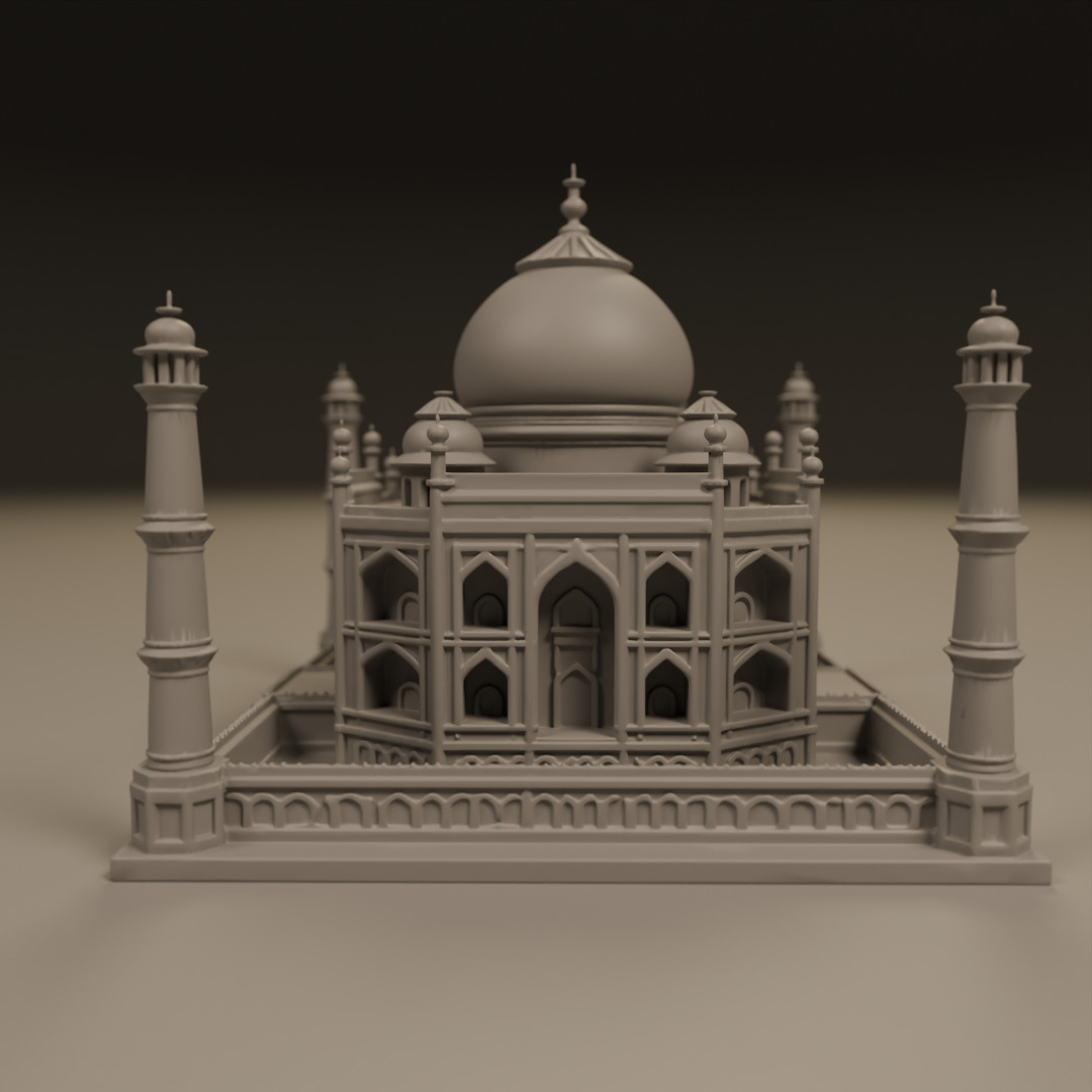 Taj mahal 3D print model_1