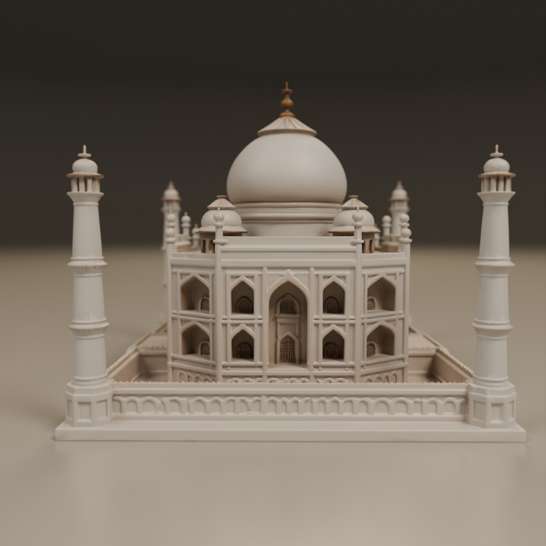 Taj mahal 3D print model_9