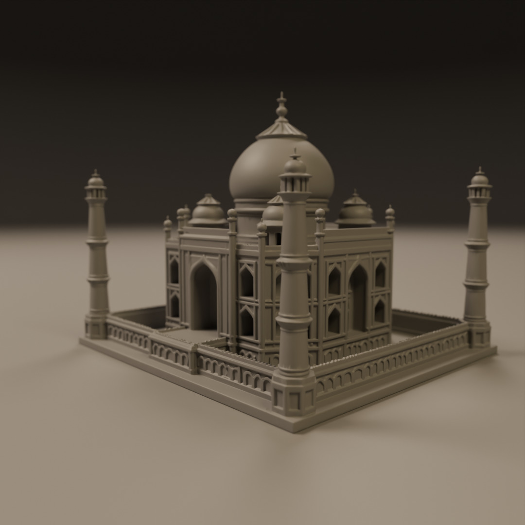 Taj mahal 3D print model_5