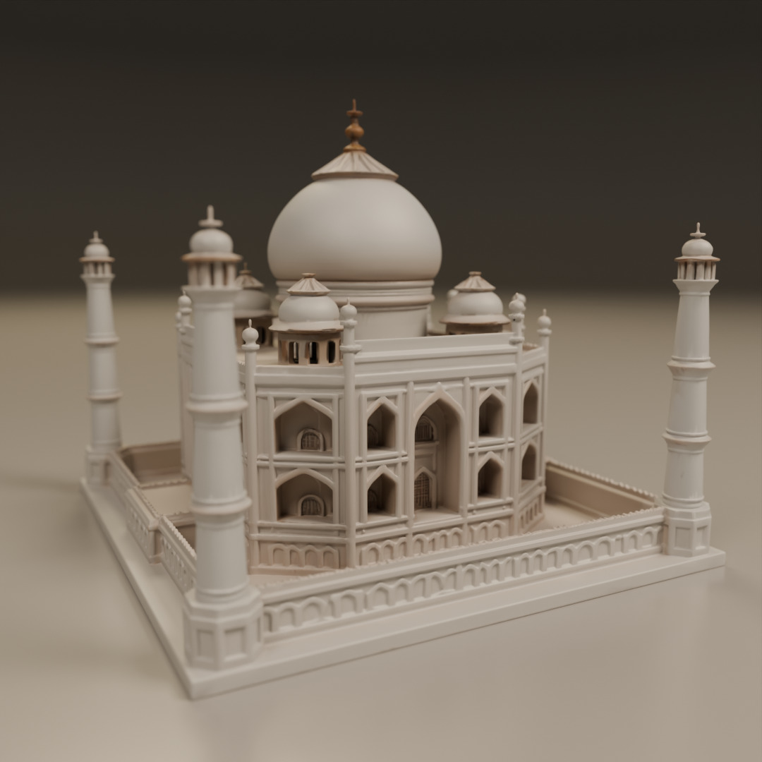 Taj mahal 3D print model_15