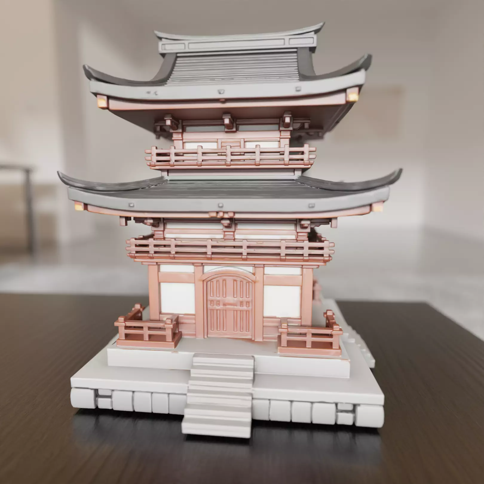 japanese temple 3D print model_0