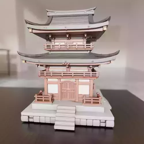 japanese temple 3D print model japanese temple 3D print model