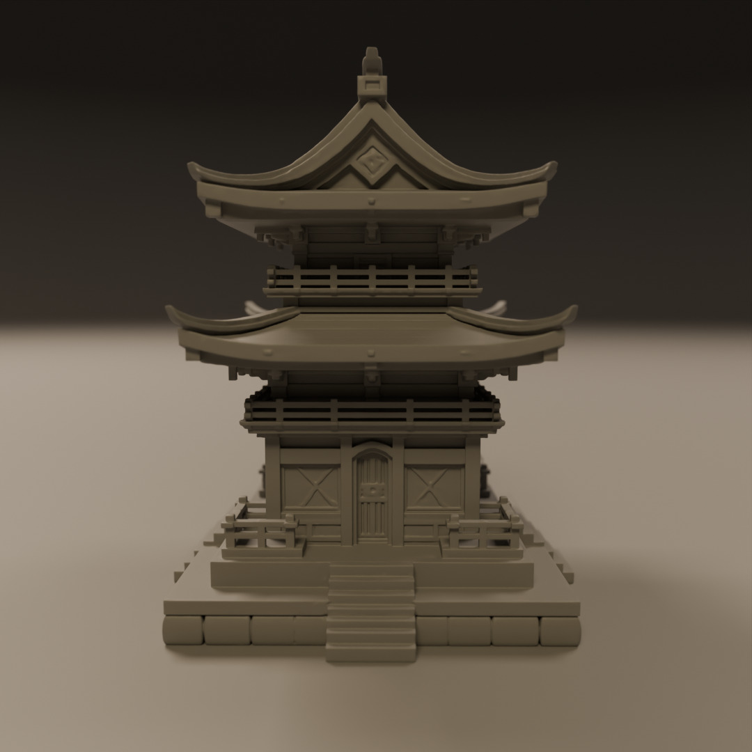 japanese temple 3D print model_2