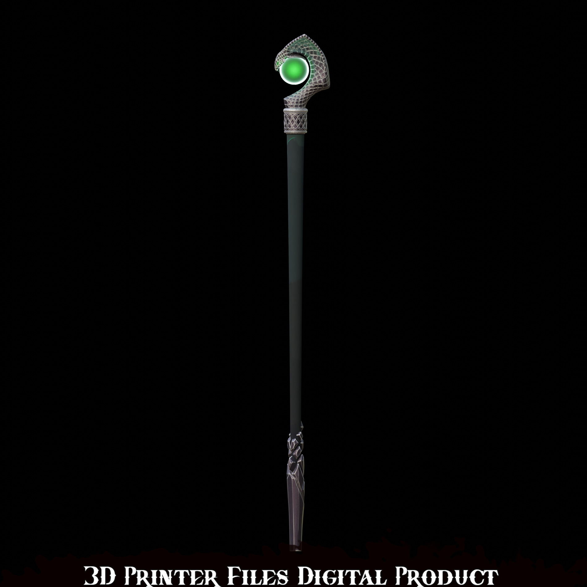 President Loki Cosplay Cane Marvel Rivals 3D print model_16