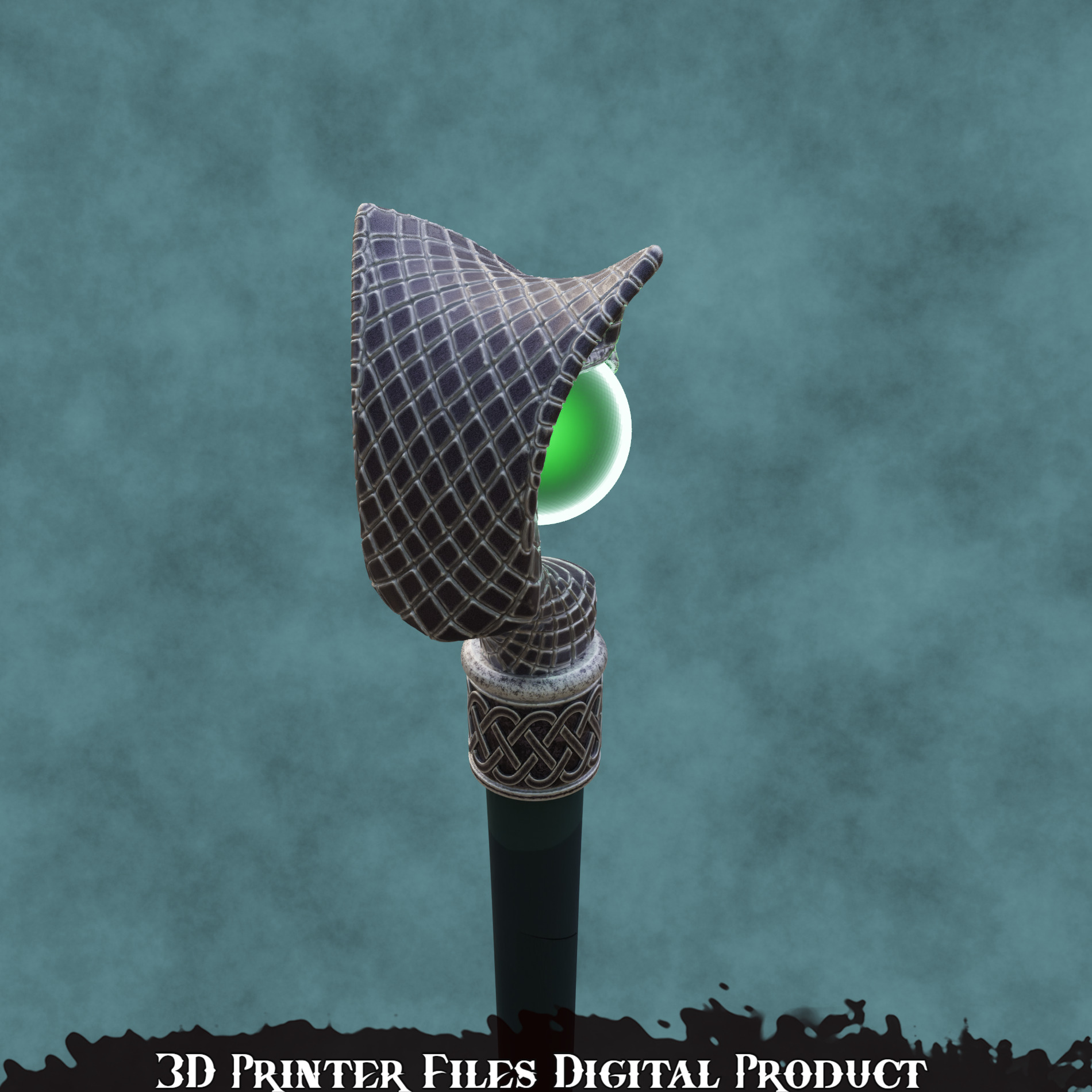 President Loki Cosplay Cane Marvel Rivals 3D print model_2