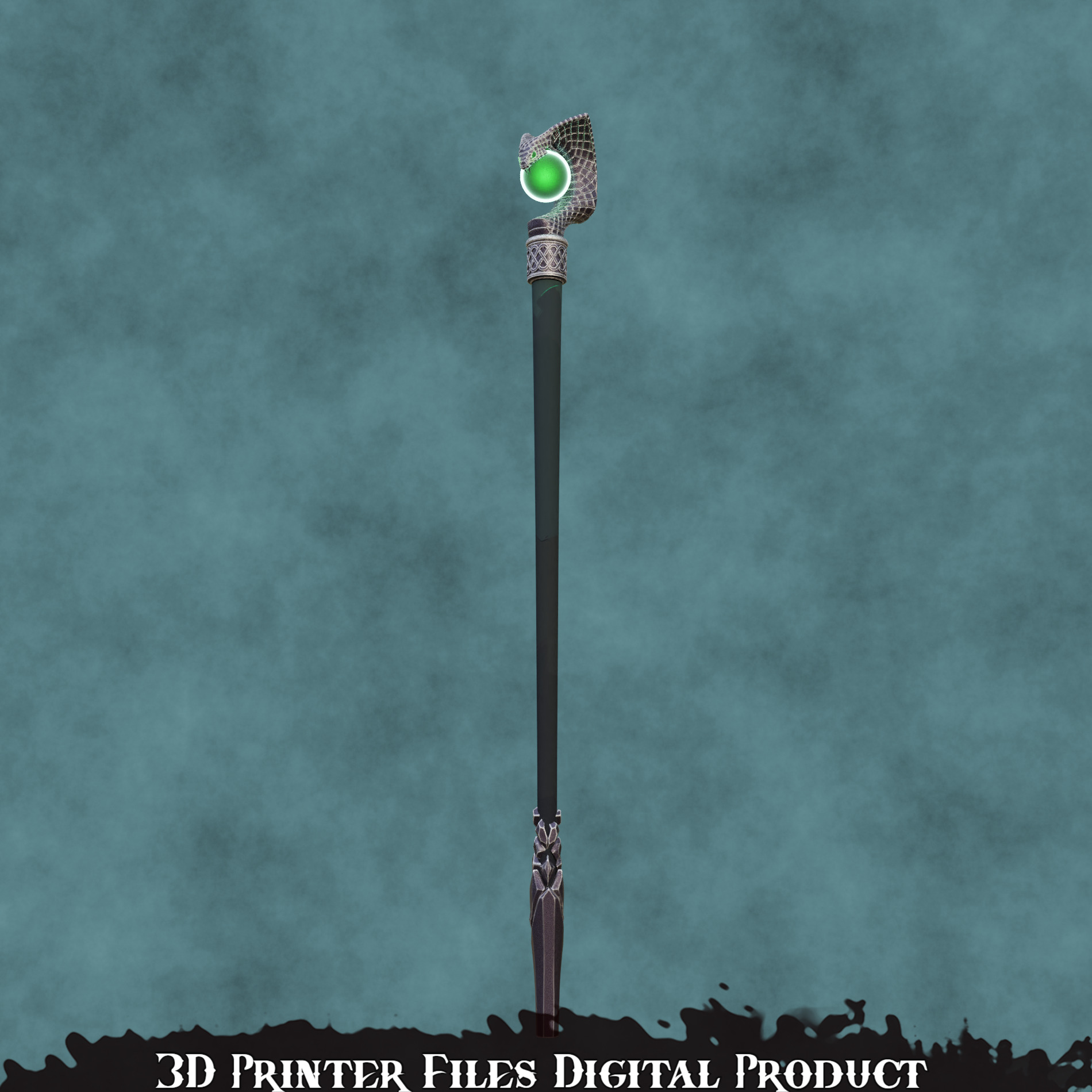 President Loki Cosplay Cane Marvel Rivals 3D print model_4