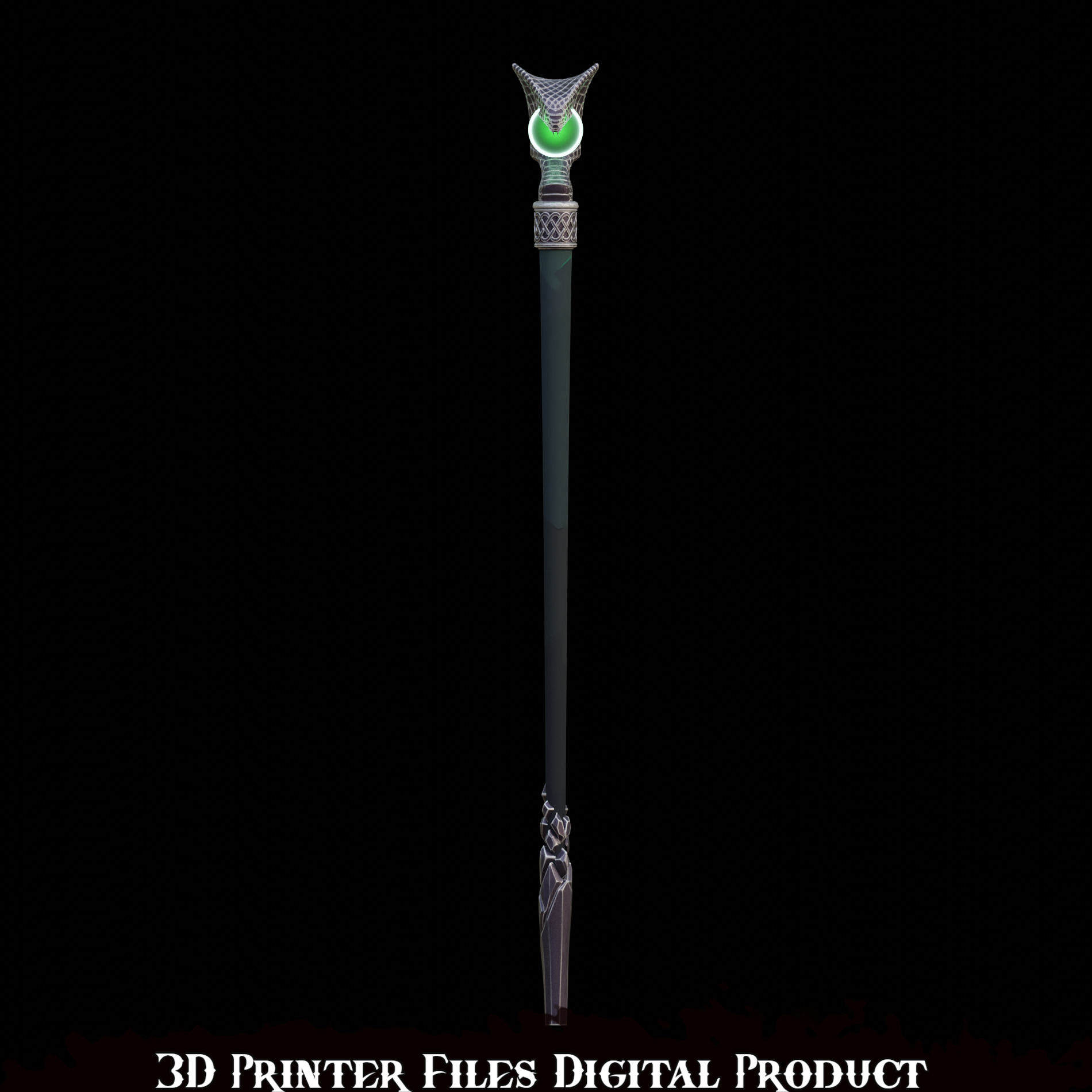 President Loki Cosplay Cane Marvel Rivals 3D print model_17