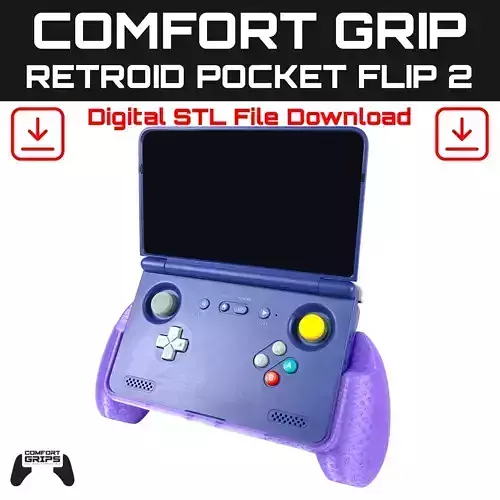 Retroid Pocket Flip 2 Comfort Grip Case 3D print model