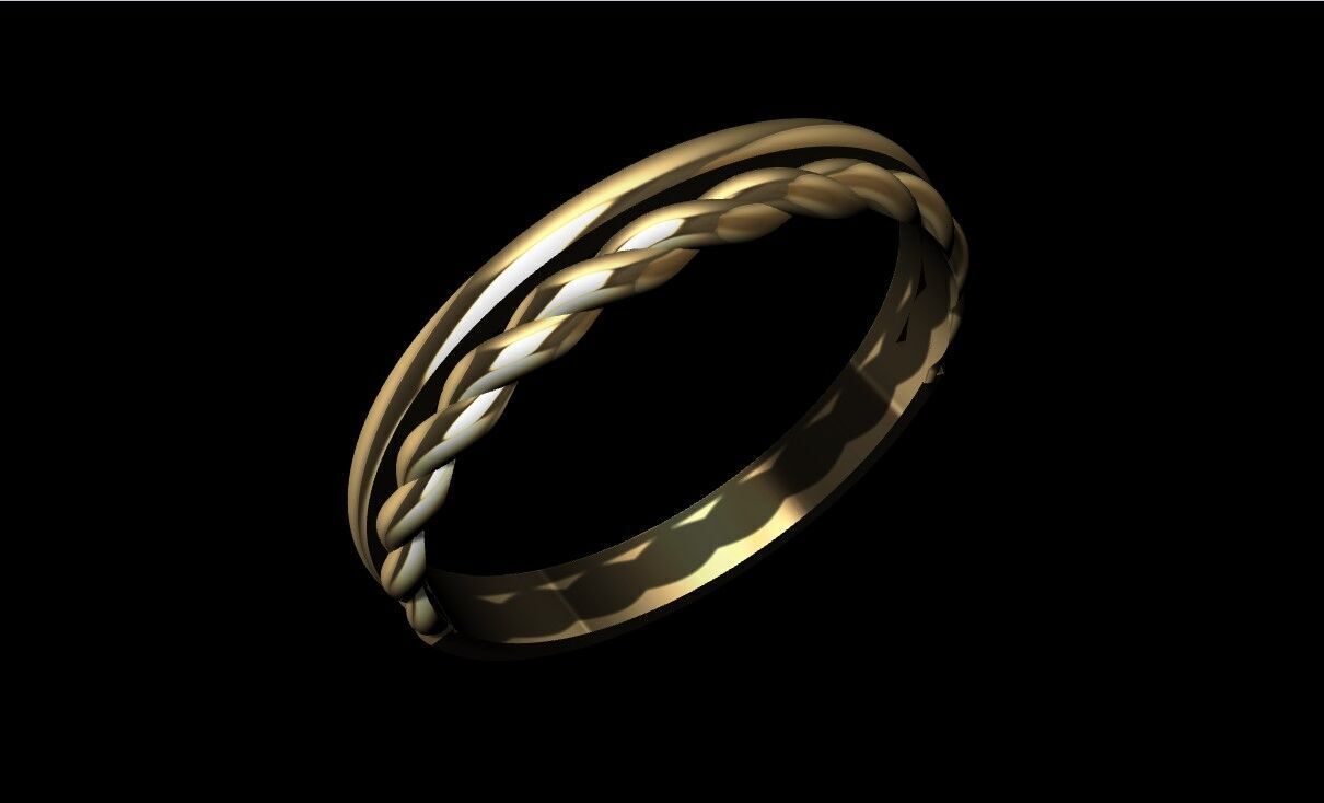 Minimal Ring  3D print model_2