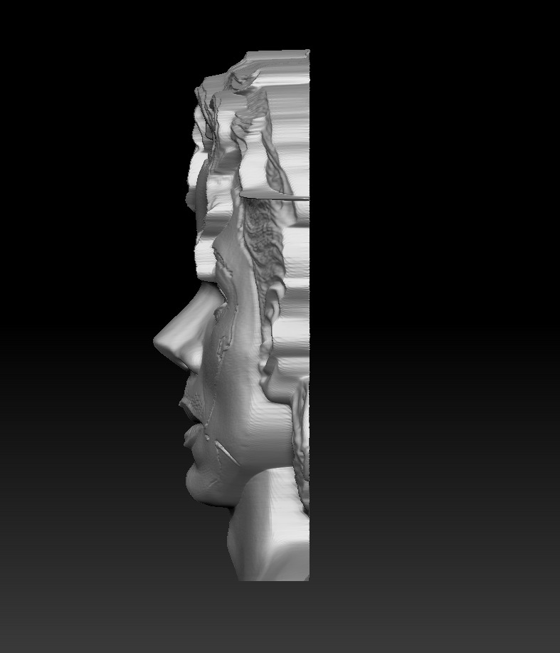 Michael Jackson 3D Bas-Relief Model  3D print model_8