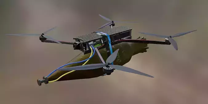 FPV Drone armed with a charge up to pg 7