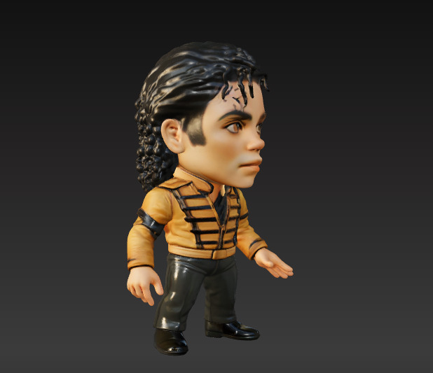 Michael Jackson Chibi Collection 3D print model_3