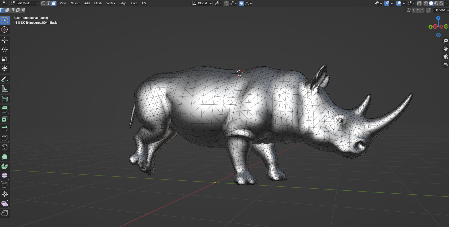 Rhinoceros 3D model_3