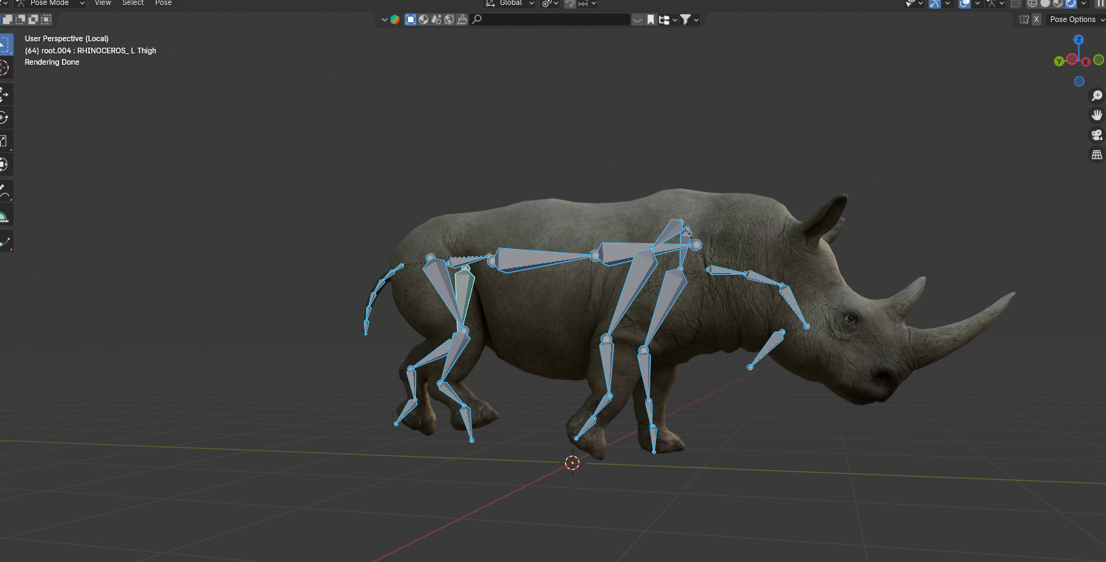 Rhinoceros 3D model_5